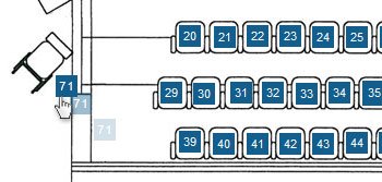 Cinema seat selections