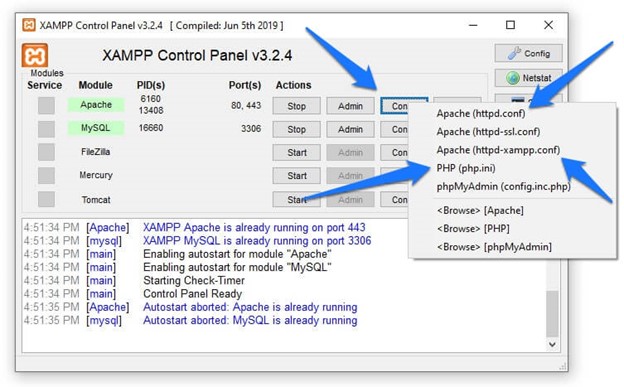 Apache server configuration