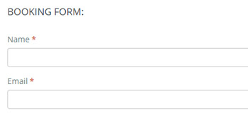 Customizable reservation form