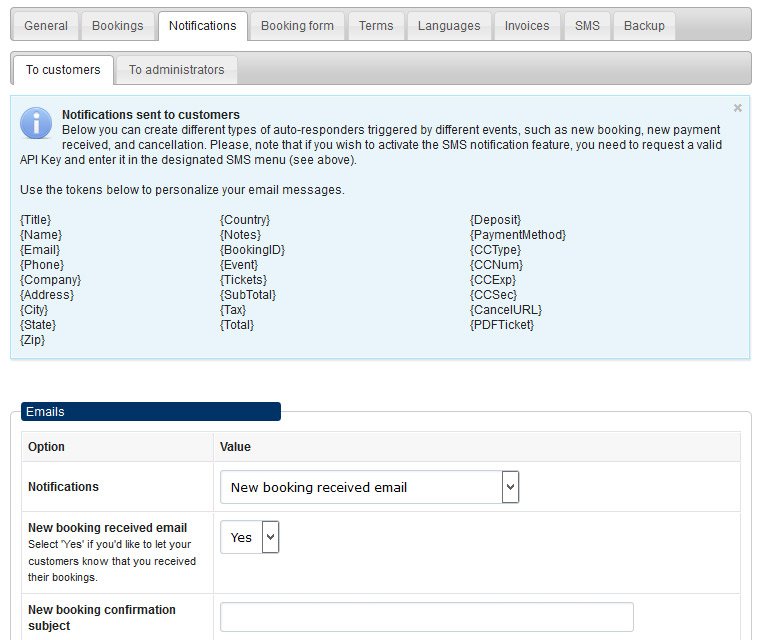 Email & SMS notifications