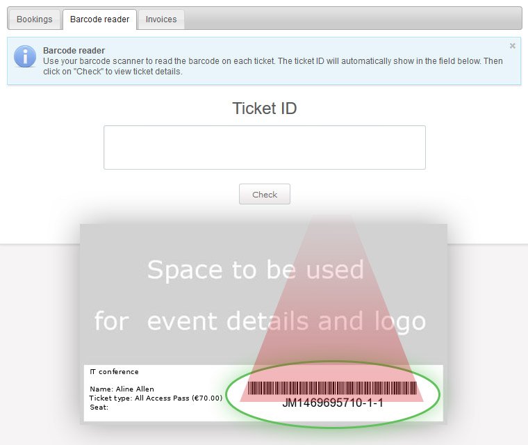 Ticket Barcode reader