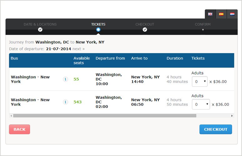 bus schedule script