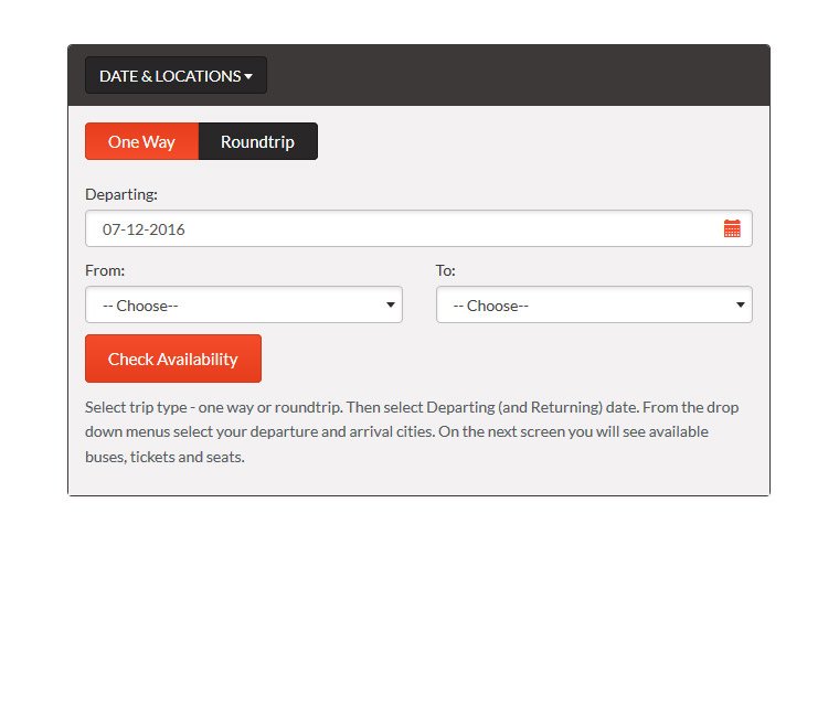 Easy bus ticket booking system