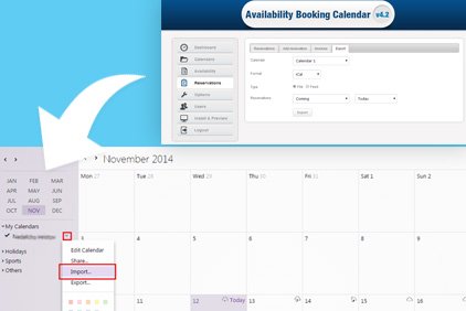 Importing Data From Your Booking Engine to Google Calendar and Yahoo Calendar