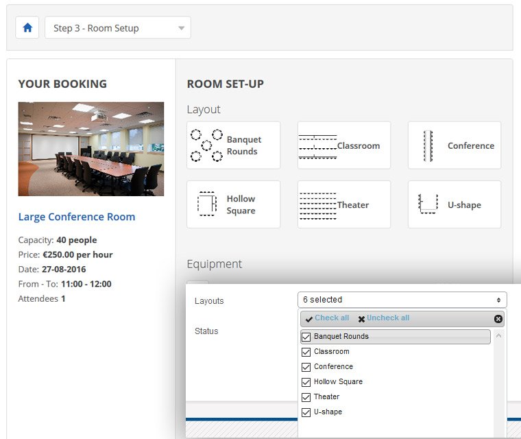 Meeting room layouts