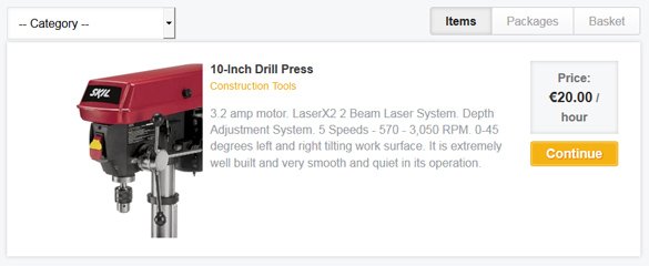 Equipment Rental Script Demo 