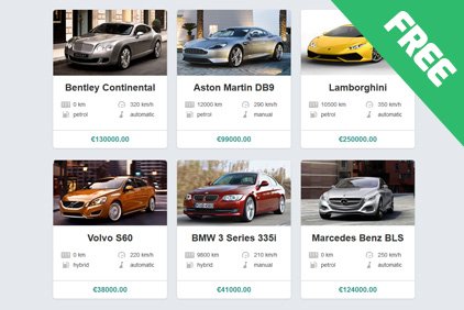 Fancy Flip Card Car Classifieds Script Added to PHPjabbers.