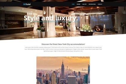 Beautiful, Responsive Hotel Website For A Fraction Of The Price