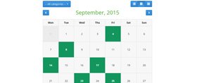 PHP Event Calendar Demo 