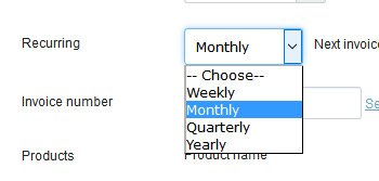 Recurring Invoices Function