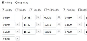 Shuttle timetable management