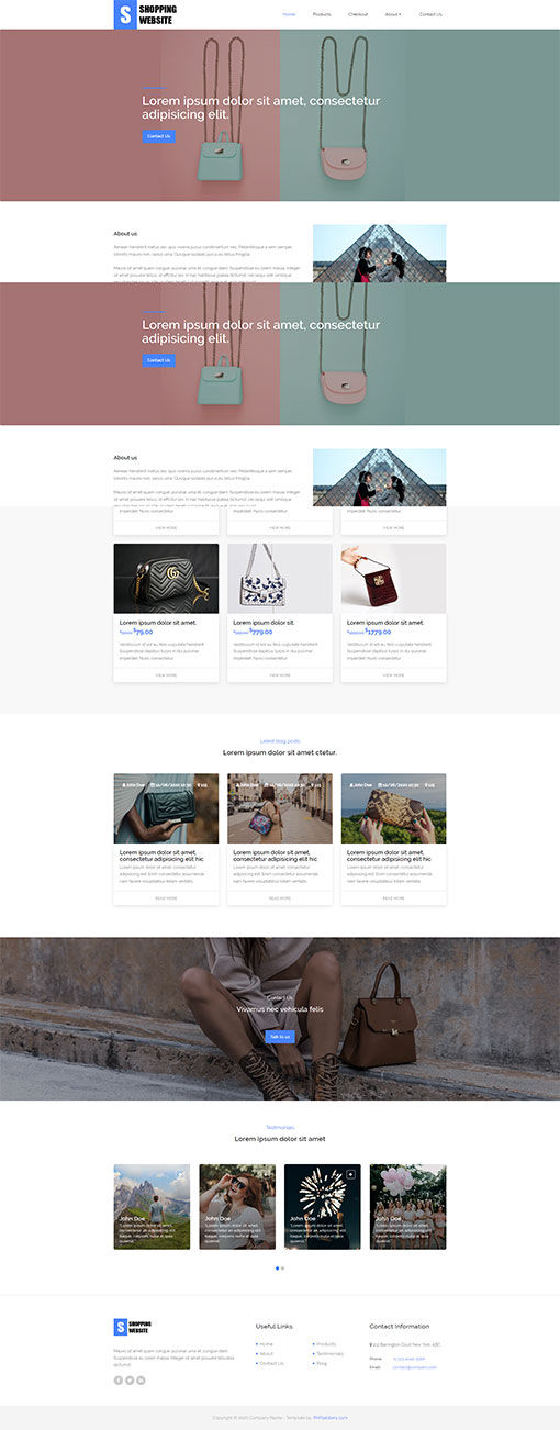 Shopping Website Template 103