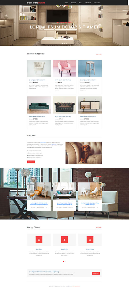 Online Store Template 105