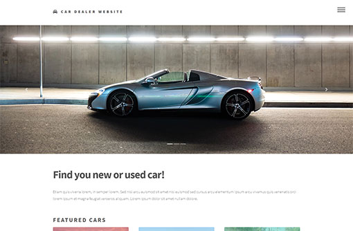 Car Website Template