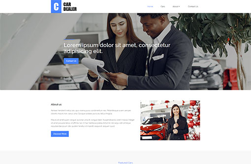 Car Dealer Website Template