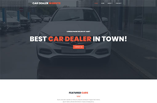 Car Dealer Website Template