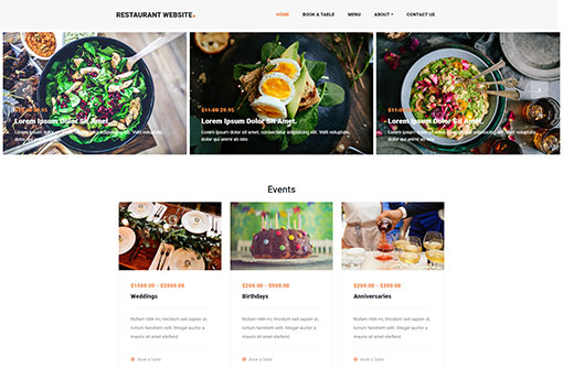 Restaurant Website Template