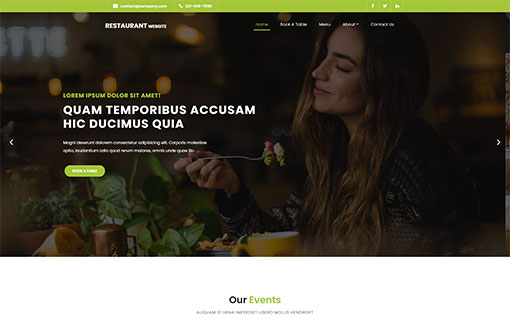 Restaurant Website Template