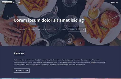 Restaurant Website Template