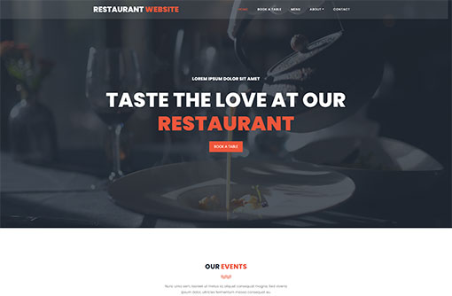 Restaurant Website Template