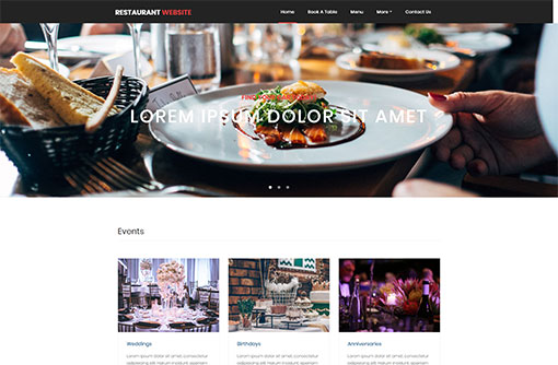 Restaurant Website Template