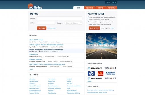 Job Website Template
