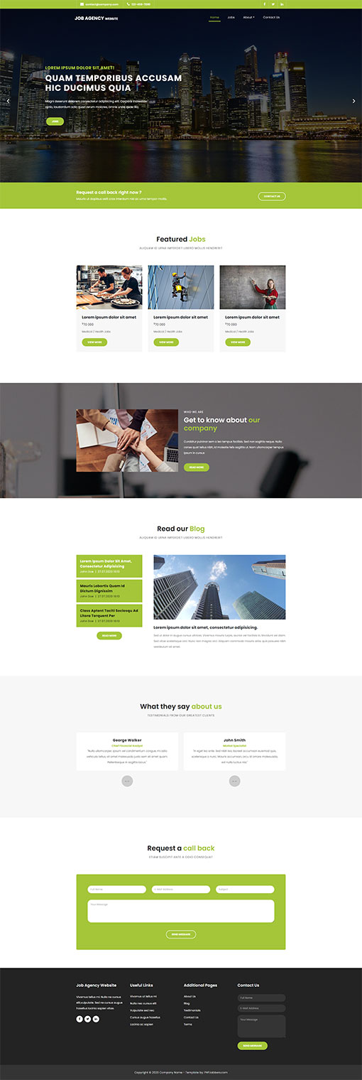 Job Seacrh Web Template 131