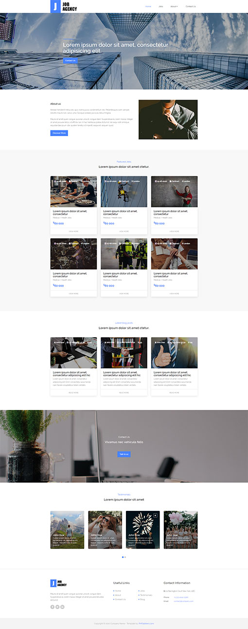 Job Portal Web Template 134