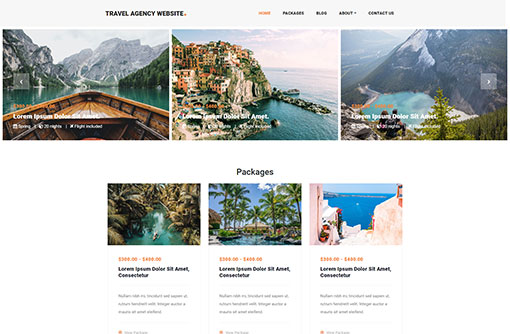 Travel Agency Web Template