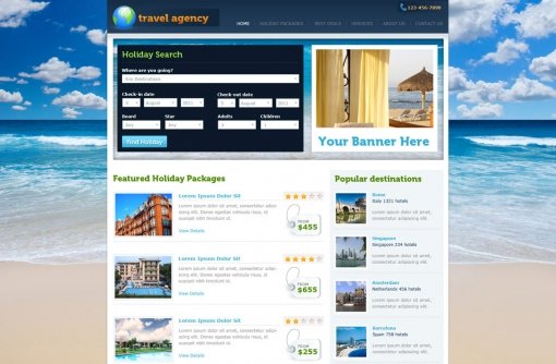 Travel Website Template