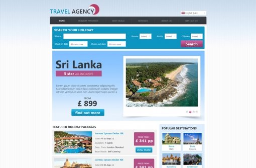 Travel Agency Web Template