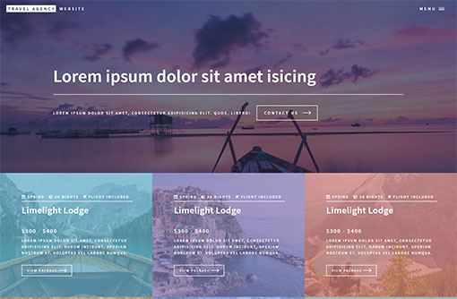 Travel Website Template