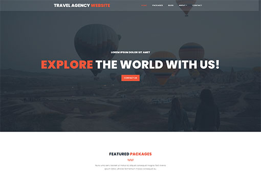 Travel Website Template