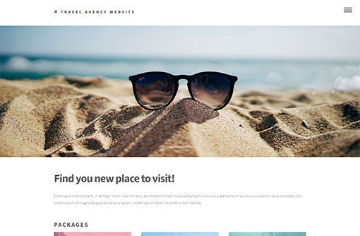 Travel Website Template