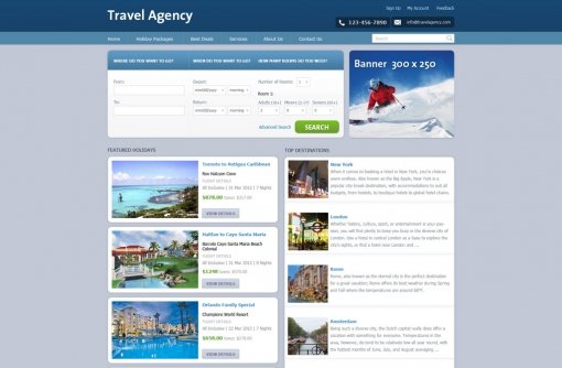 Travel Agency Website Template