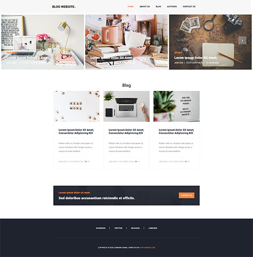 Blog Website Template 172