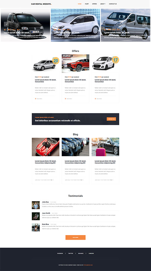 Rent a Car Template 177