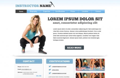 Fitness Website Template