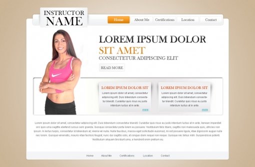 Fitness Website Template