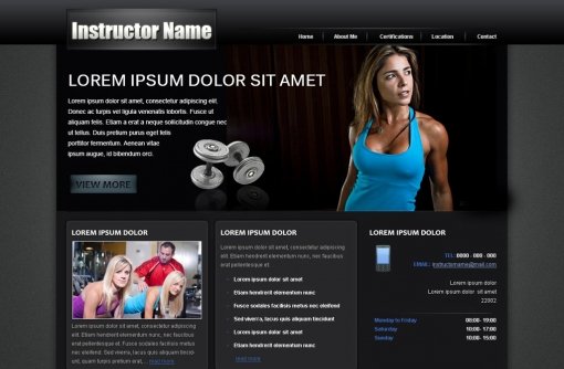 Fitness Website Template