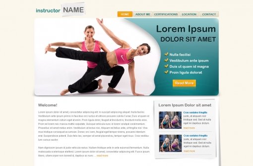 Fitness Website Template