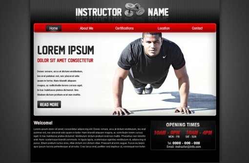 Fitness Website Template