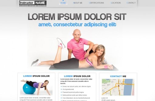 Fitness Website Template