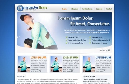 Fitness Website Template