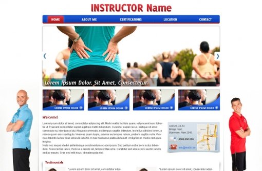 Fitness Website Template