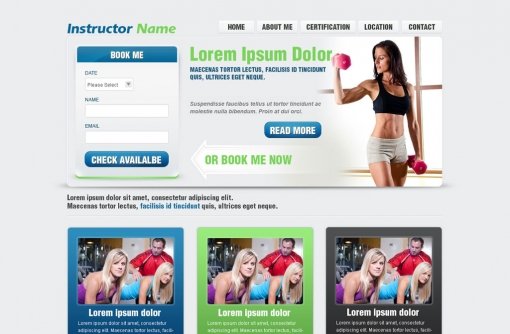 Fitness Website Template