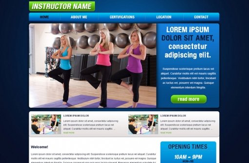 Fitness Website Template