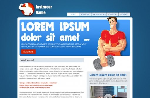 Fitness Website Template