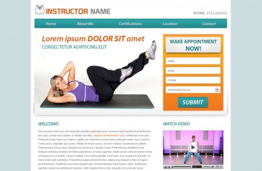 Fitness Website Template