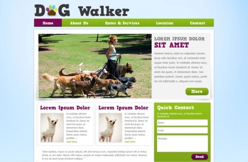 Dog Walker Template